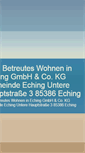 Mobile Screenshot of betreutes-wohnen-in-eching.de